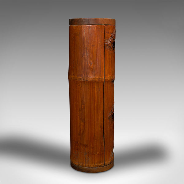 Antique Dry Flower Vases, Chinese, Bamboo, Bitong, Brush Pot, Qing, Victorian