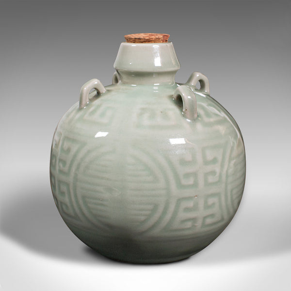 Antique Spirit Pot, Chinese, Celadon Ceramic, Gourd, Pouring Jug ...