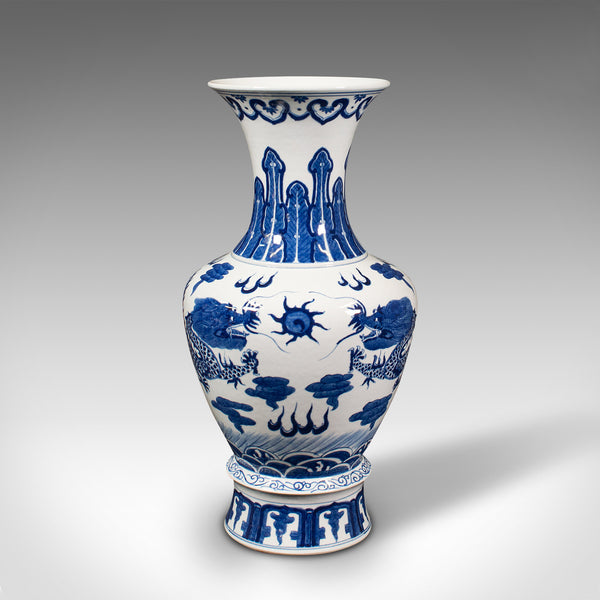 Vintage Baluster Vase, Chinese, Ceramic, Decorative, Display, Art Deco, C.1940