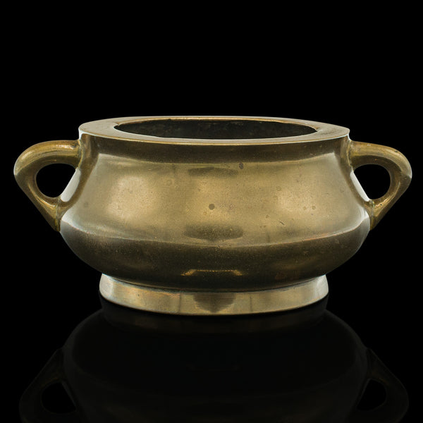 Vintage Censer, Chinese, Bronze, Incense Burner, Cup, Dish, Art Deco, Circa 1940