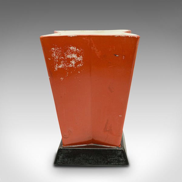 Vintage Decorative Vase, Belgian, Ceramic, Star Shape, Art Deco, Imperiale Nimy