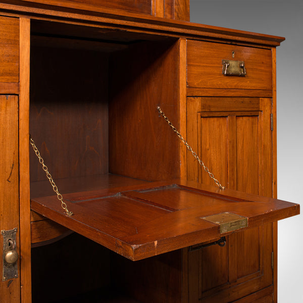 Large Antique Score Cabinet, English Walnut, Billiard, Pool, Thurston, Edwardian