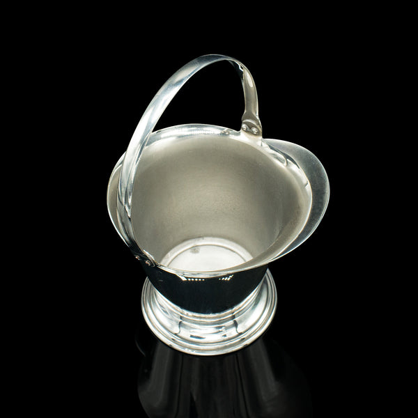 Small Antique Vesta Holder, English, Silver Plate, Decorative, Table, Treen
