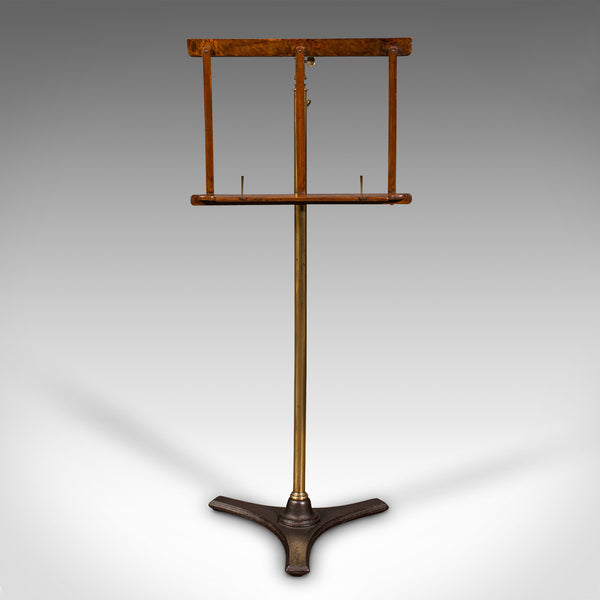 Antique Music Stand, English, Adjustable, Recital, Lectern Rest, Victorian, 1870