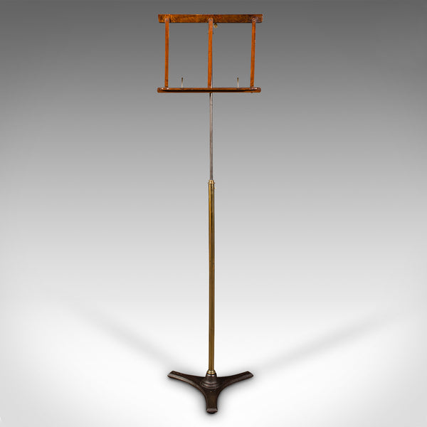 Antique Music Stand, English, Adjustable, Recital, Lectern Rest, Victorian, 1870