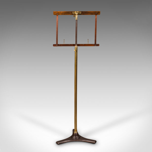 Antique Music Stand, English, Adjustable, Recital, Lectern Rest, Victorian, 1870