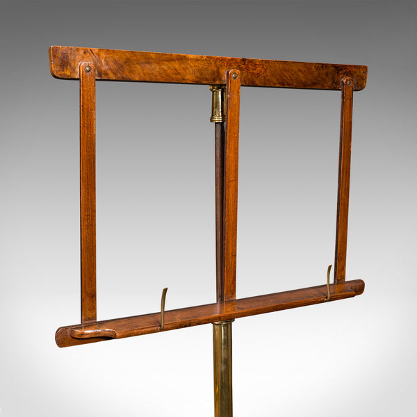 Antique Music Stand, English, Adjustable, Recital, Lectern Rest, Victorian, 1870