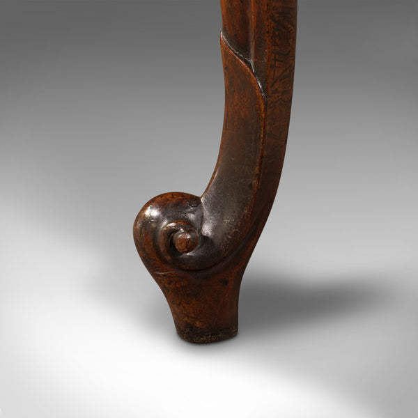 Antique Serpentine Console Table, English, Reception, Side, Victorian, C.1840