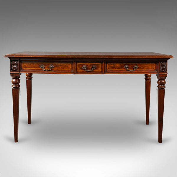 Antique Writer's Desk, English, Inlay, Side, Serving Table, Georgian, C.1800