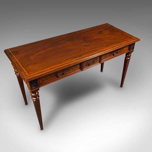 Antique Writer's Desk, English, Inlay, Side, Serving Table, Georgian, C.1800
