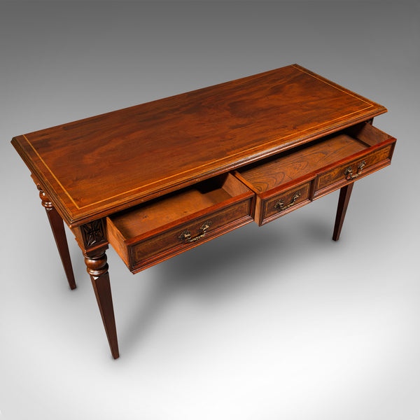 Antique Writer's Desk, English, Inlay, Side, Serving Table, Georgian, C.1800