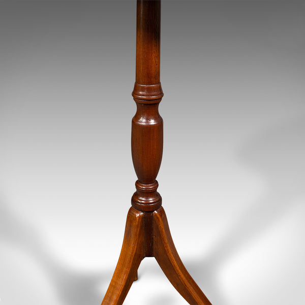 Small Antique Bijouterie Table, English, Beech, Glass Display Stand, Edwardian