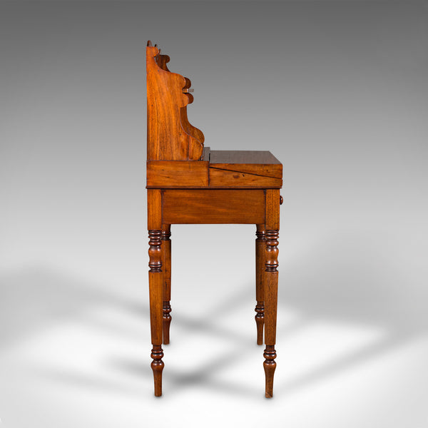 Antique Writing Desk, French, Flame, Cedar, Bonheur Du Jour, Victorian, C.1860