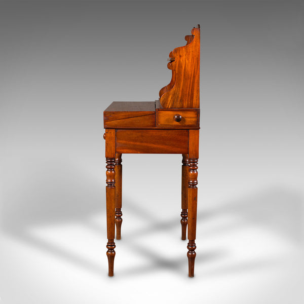 Antique Writing Desk, French, Flame, Cedar, Bonheur Du Jour, Victorian, C.1860