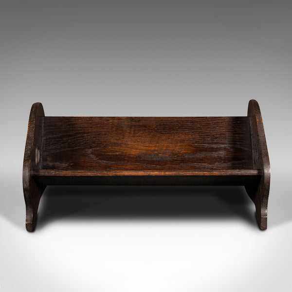 Small Antique Novel Rest, English, Oak, Book Trough, Stand, Edwardian, C.1910