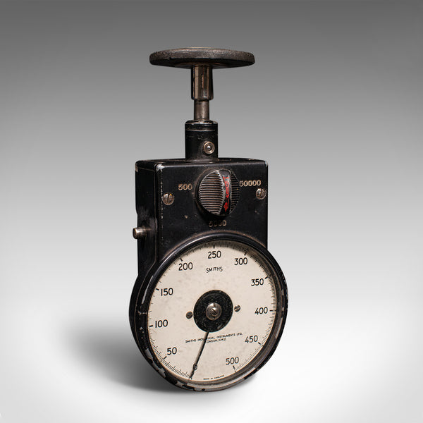 Vintage Handheld Tachometer, English Tool Speed Gauge, Smiths Instruments, Decor
