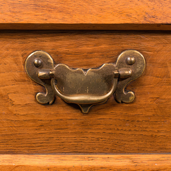 Antique Boat Builder's Chest, English, Oak, Tool Trunk, Coffee Table, Victorian