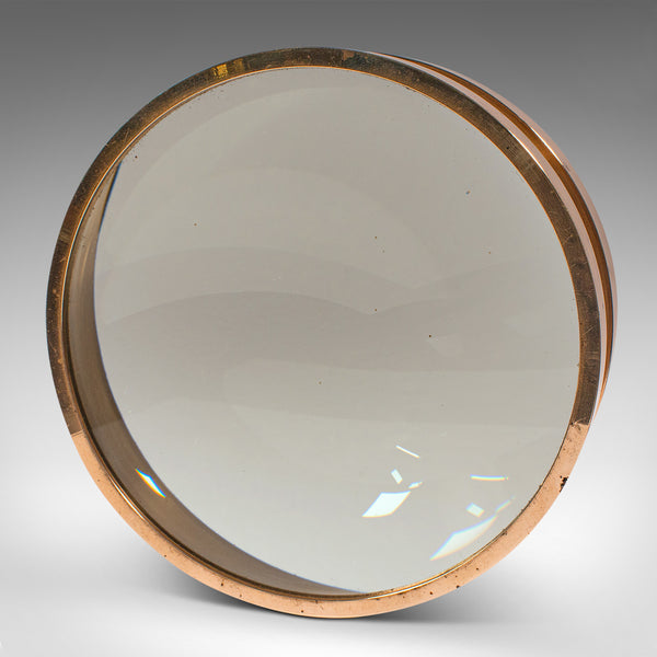 Antique Library Magnifier, English, Bronze, Magnifying Glass, Victorian, C.1900