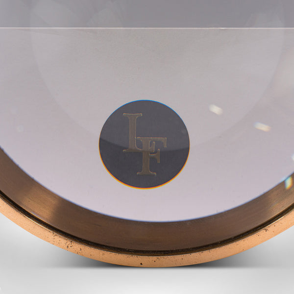 Antique Library Magnifier, English, Bronze, Magnifying Glass, Victorian, C.1900