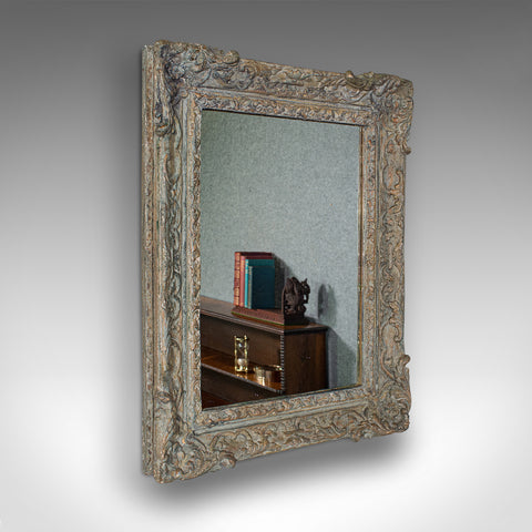Antique Decorative Mirror, English Gilt Gesso, Glass, Wall, Art Frame, Victorian