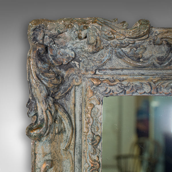 Antique Decorative Mirror, English Gilt Gesso, Glass, Wall, Art Frame, Victorian