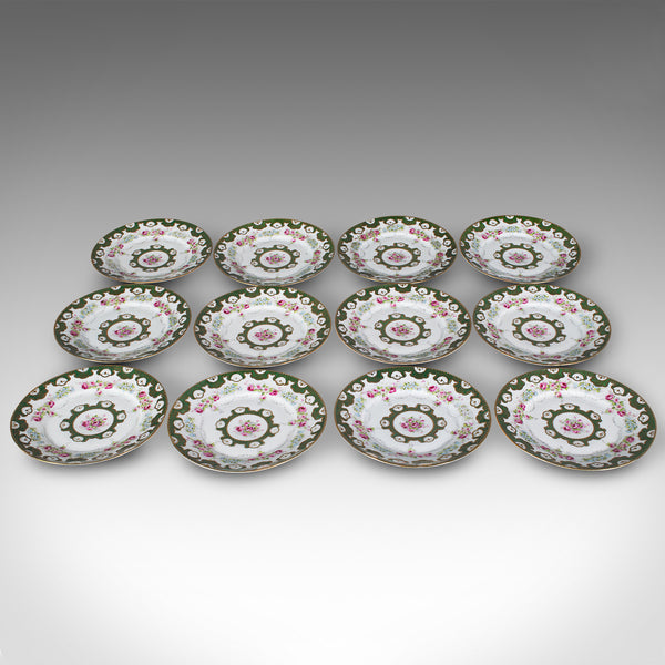 Antique Tea Service, German, Porcelain, 12 Person, Afternoon Set, Edwardian