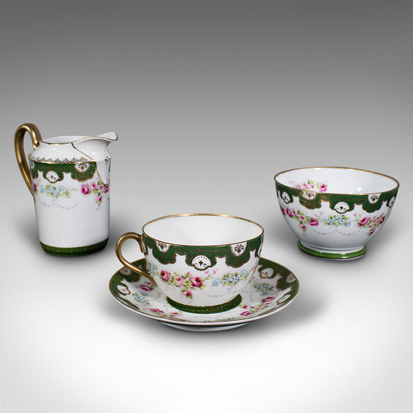 Antique Tea Service, German, Porcelain, 12 Person, Afternoon Set, Edwardian