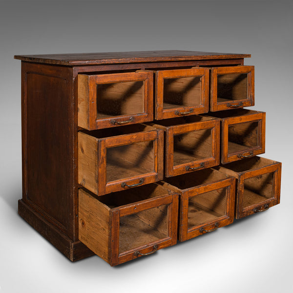 Antique Haberdasher's Cabinet, English, Shop Keeper, Chest of Drawers, Victorian