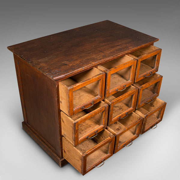 Antique Haberdasher's Cabinet, English, Shop Keeper, Chest of Drawers, Victorian