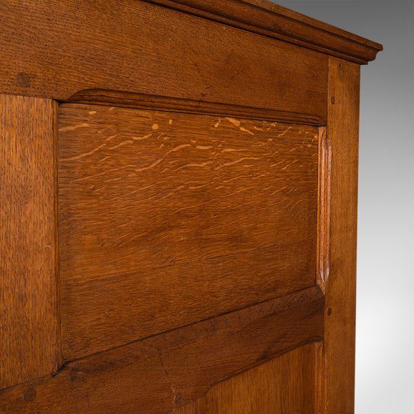 Large Antique Estate Hall Cupboard, English, Oak, Bookcase, Cabinet, Victorian