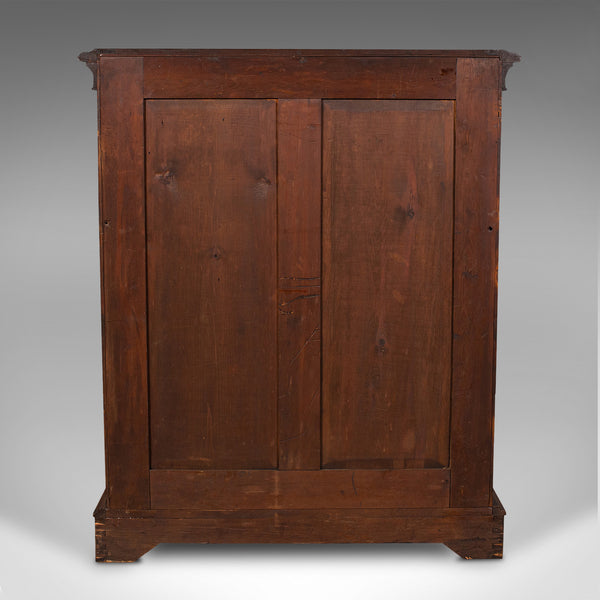 Antique Country House Display Bookcase, English, Burr Walnut, Library, Regency