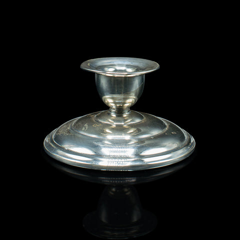 Antique Parson's Candle Holder, English Silver Plate Nozzle, Ink Well, Victorian