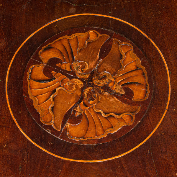 Antique Lazy Susan, English Walnut, Inlay, Afternoon Tea, Cake Stand, William IV