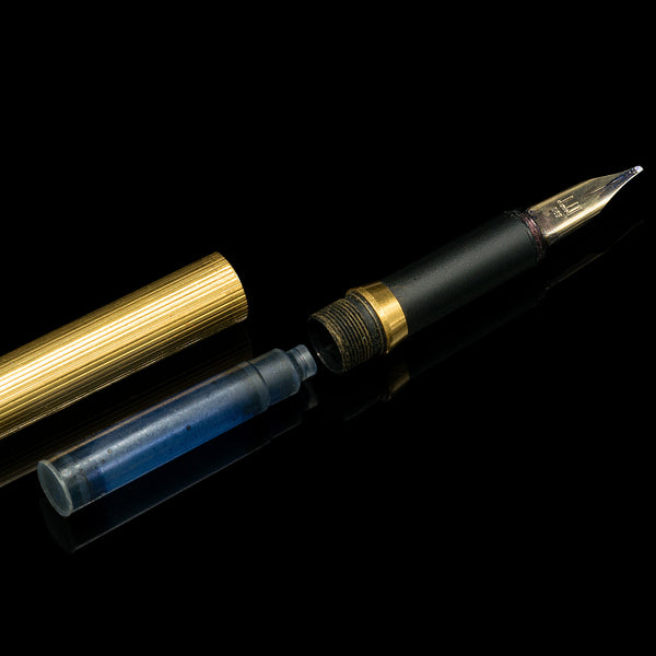 Set of 3 Vintage Dunhill Pens, German, Fountain, Fibre Tip, 14k Gold Nib, Desk