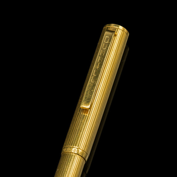 Set of 3 Vintage Dunhill Pens, German, Fountain, Fibre Tip, 14k Gold Nib, Desk