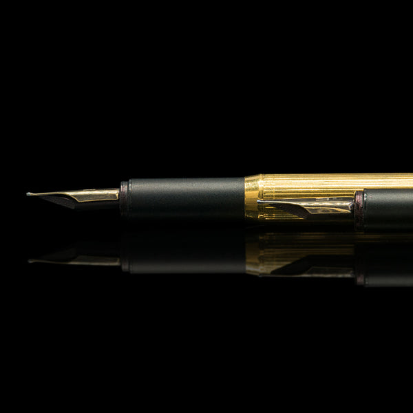 Set of 3 Vintage Dunhill Pens, German, Fountain, Fibre Tip, 14k Gold Nib, Desk