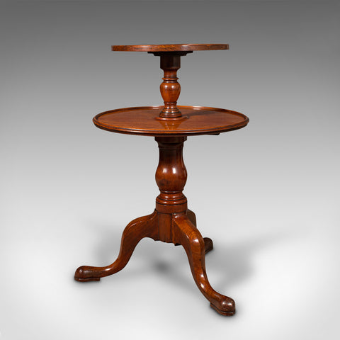 Antique Country House Dumb Waiter, English, 2-Tier Serving Table, Georgian, 1780