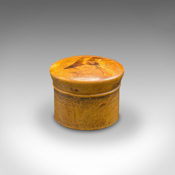 Set Of 2 Small Antique Apothecary Boxes, English Yew, Miniature Treen, Victorian
