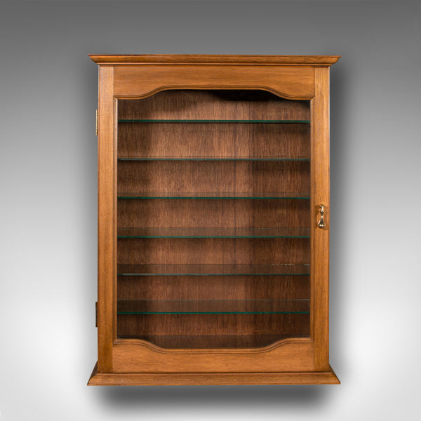 Vintage Bespoke Display Cabinet, English, Retail, Collector Shelves, Showcase