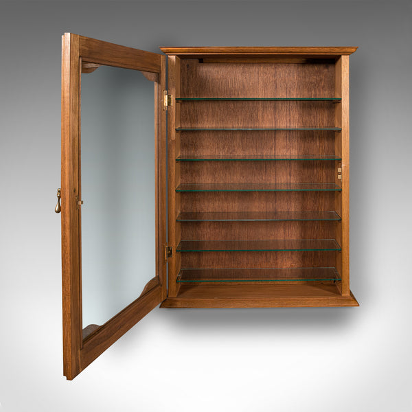 Vintage Bespoke Display Cabinet, English, Retail, Collector Shelves, Showcase