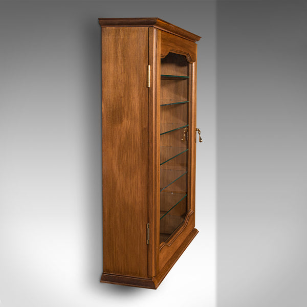 Vintage Bespoke Display Cabinet, English, Retail, Collector Shelves, Showcase