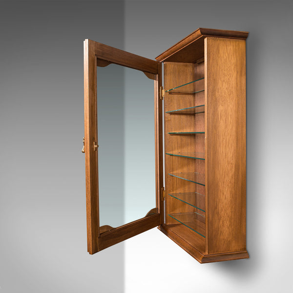 Vintage Bespoke Display Cabinet, English, Retail, Collector Shelves, Showcase
