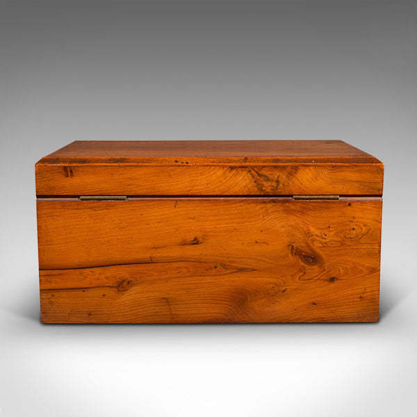 Antique Keepsake Box, Scottish, Sycamore, Work, Jewellery Case, Victorian, 1880