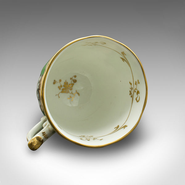 Set Of 4 Antique Coffee Cups, English, Bone China, Cup and Saucer, Victorian