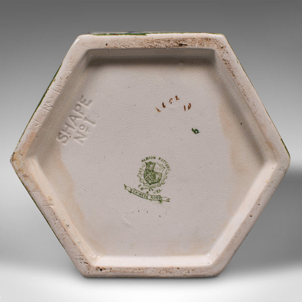 Large Pair Of Antique Baluster Urns, English Ceramic, Decorative Jar, Vase, 1920