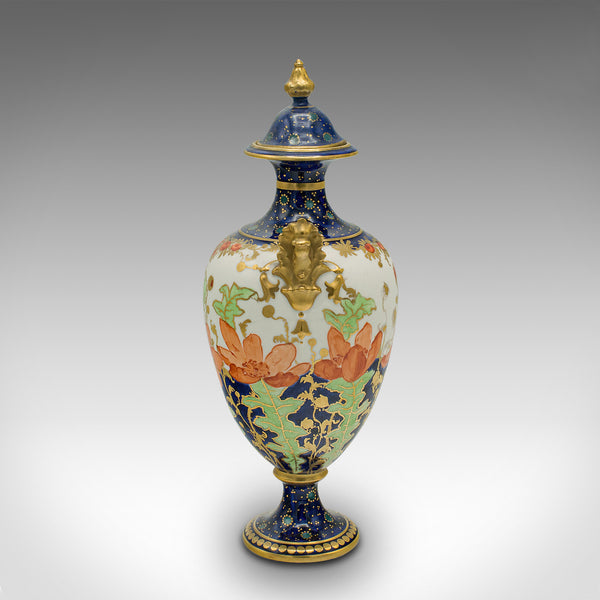 Small Antique Baluster Urn, English, Ceramic, Decorative Posy Vase, Victorian