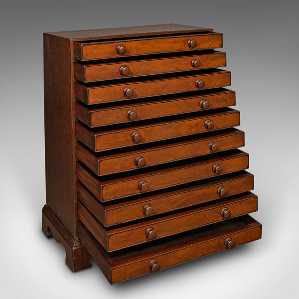 Antique Specimen Chest, English, Collector's Chest of Drawers, Georgian, C.1800
