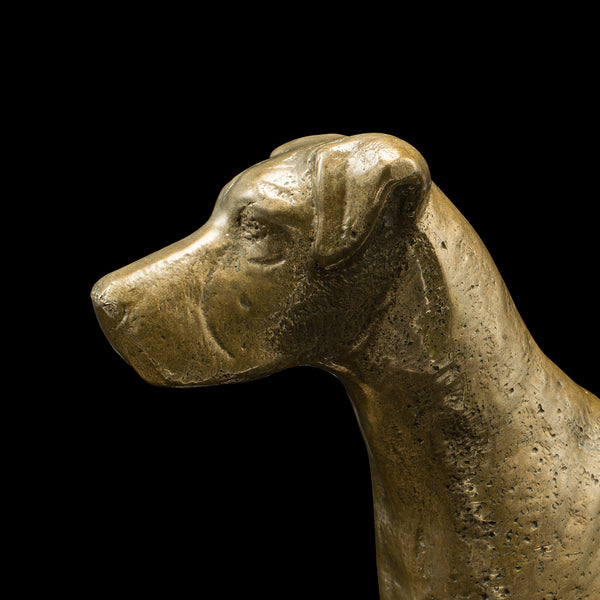 Antique Great Dane Figure, English, Bronze, Decorative, Dog Statue, Victorian