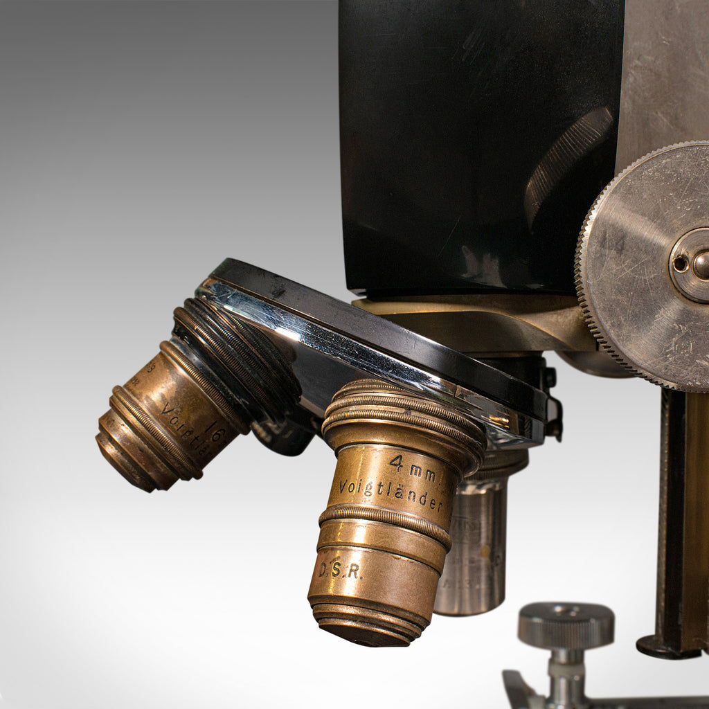 German Lab Instruments Vintage Laboratory Microscope, German, Scientific Instrument, Carl ...