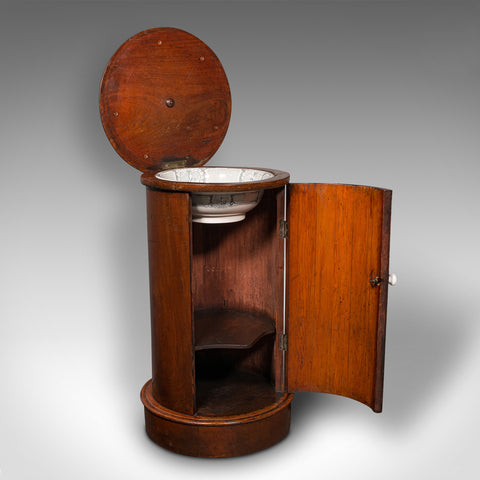 Antique Washstand, English, Pot Cupboard, Bedroom Night Stand, Victorian, C.1850